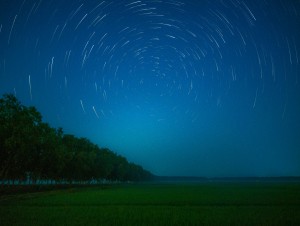 STAR TRAILS ON A MOONLIT NIGHT
Swarup Kumar Das